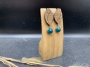 BO Papier & Bois Vert [Boucles d'Oreilles]
