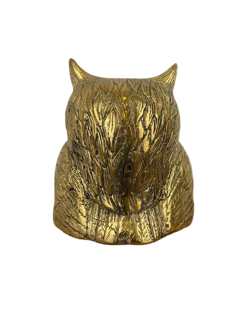 Statuette Hibou 9 cm Finition Dorée