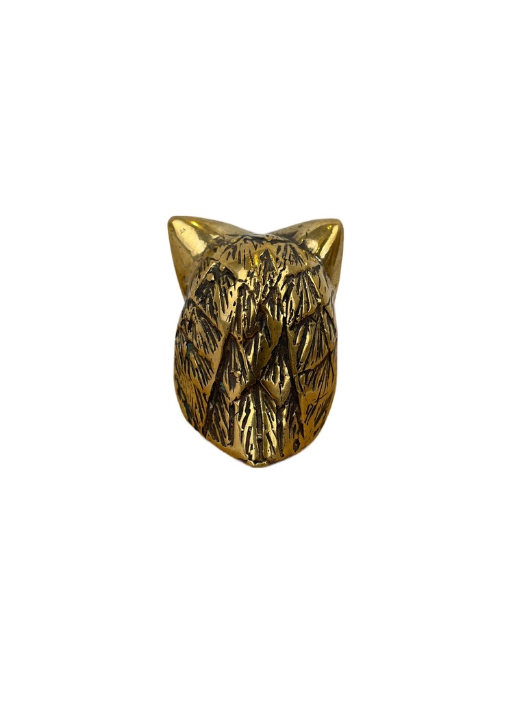 Statuette Hibou 4,5 cm Finition Dorée