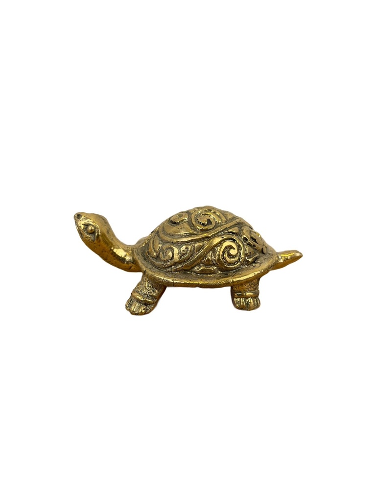 Statuette Tortue 3 cm Finition Dorée