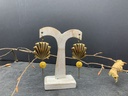BO Papier & Laiton Jaune [Boucles d'Oreilles]