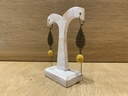 BO Papier & Laiton Jaune [Boucles d'Oreilles]