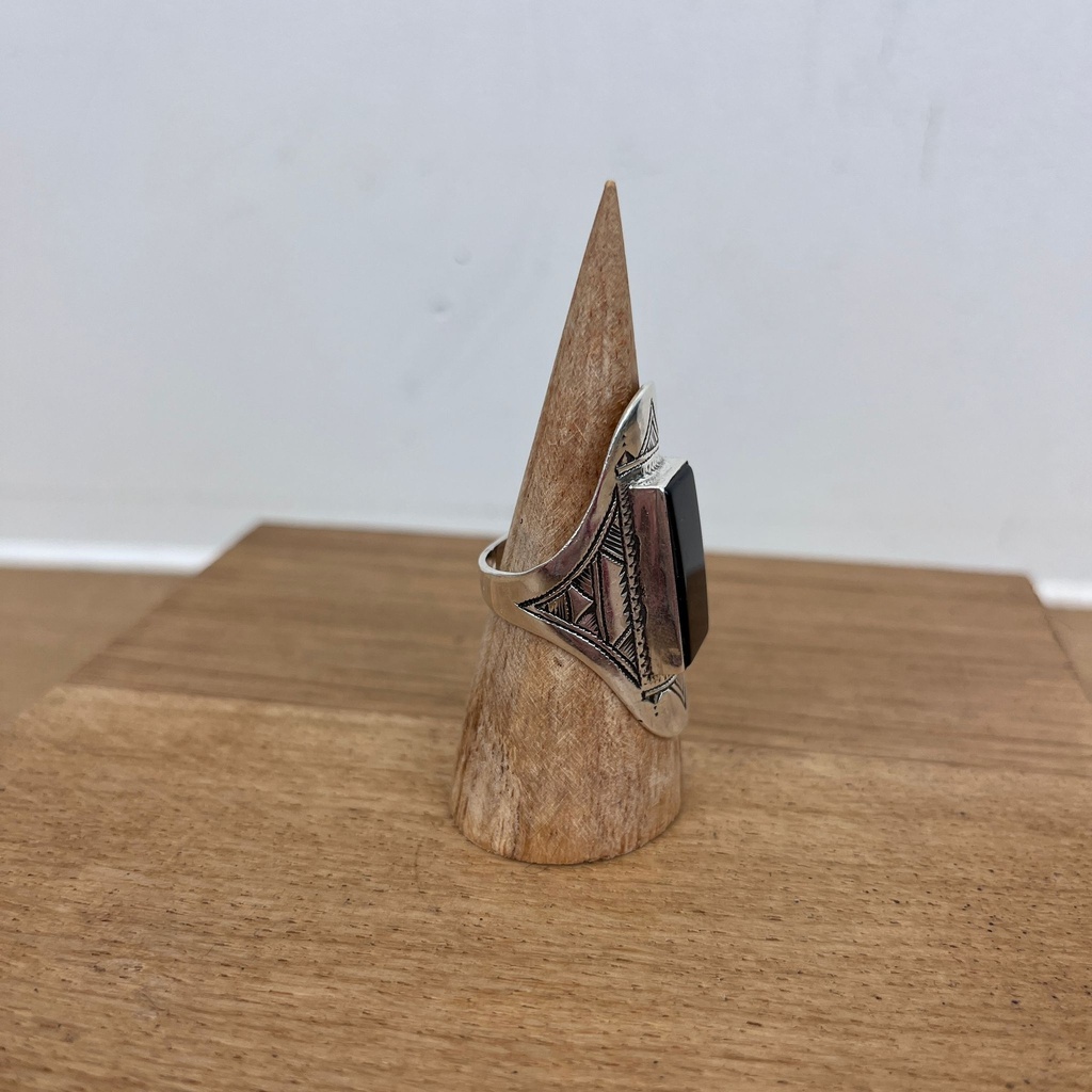 Bague Argent 925 & Onyx [2747]