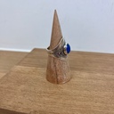 Bague Argent 925 & Agate Bleue [2758]