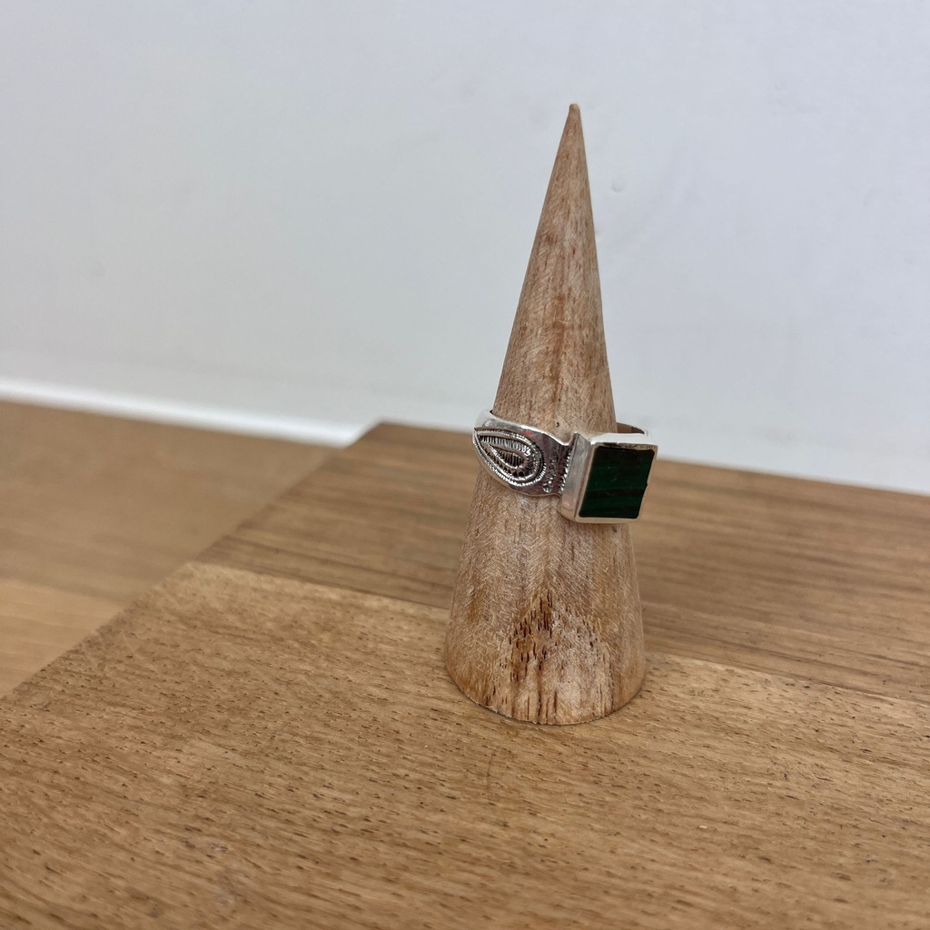 Bague Argent 925 & Malachite [2767]