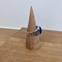 Bague Argent 925 & Agate Bleue [2768]
