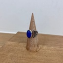 Bague Argent 925 & Agate Bleue [2770]