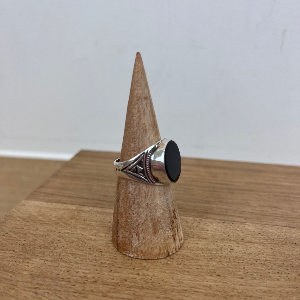 Bague Argent 925 & Onyx [2775]