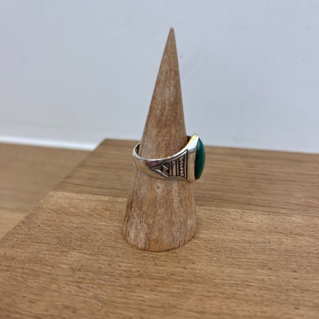 Bague Argent 925 & Malachite [2796]