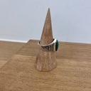 Bague Argent 925 & Malachite [2796]