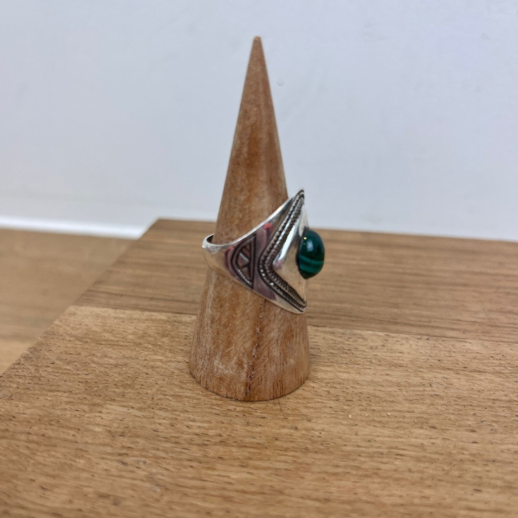 Bague Argent 925 & Malachite [2801]