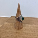 Bague Argent 925 & Malachite [2801]