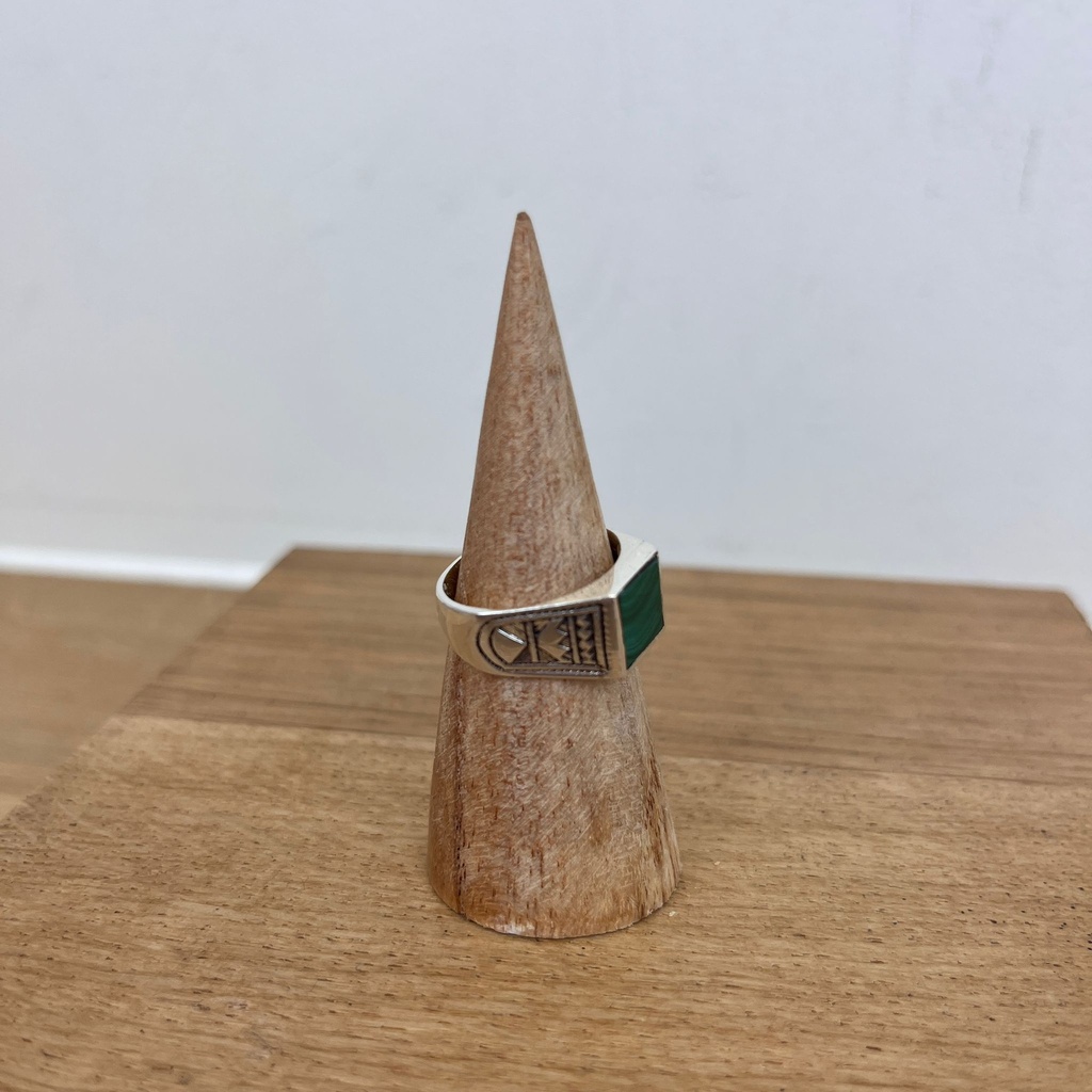 Bague Argent 925 & Malachite [2810]