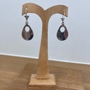 Boucles d'oreilles Argent 925 & Onyx  [1498]