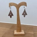 Boucles d'oreilles Argent 925 & Cornaline  [1532]