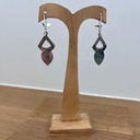 Boucles d'oreilles Argent 925 & Cornaline  [1533]