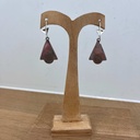 Boucles d'oreilles Argent 925 & Cornaline  [1535]