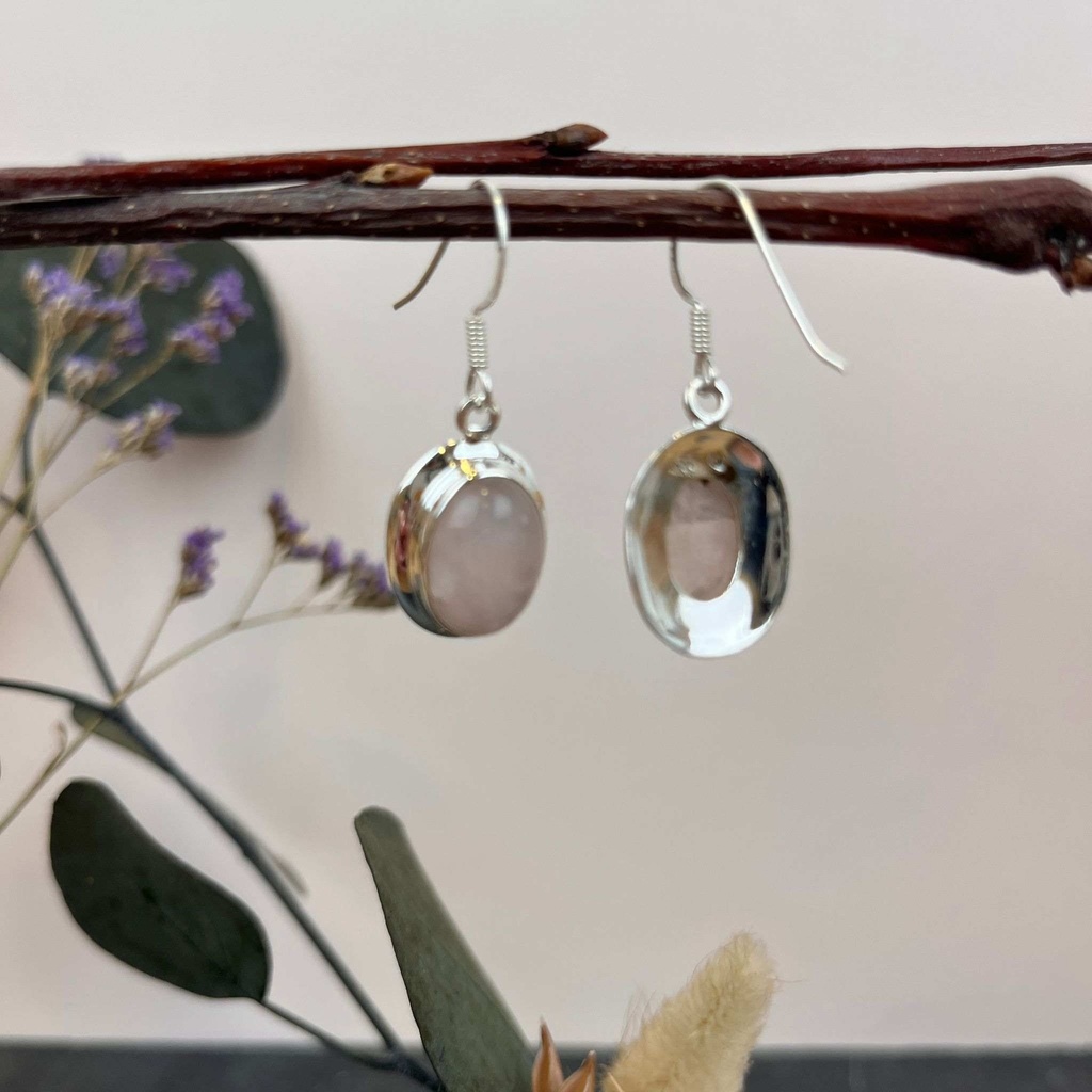 Bague Argent 925 & Quartz Rose [1589]