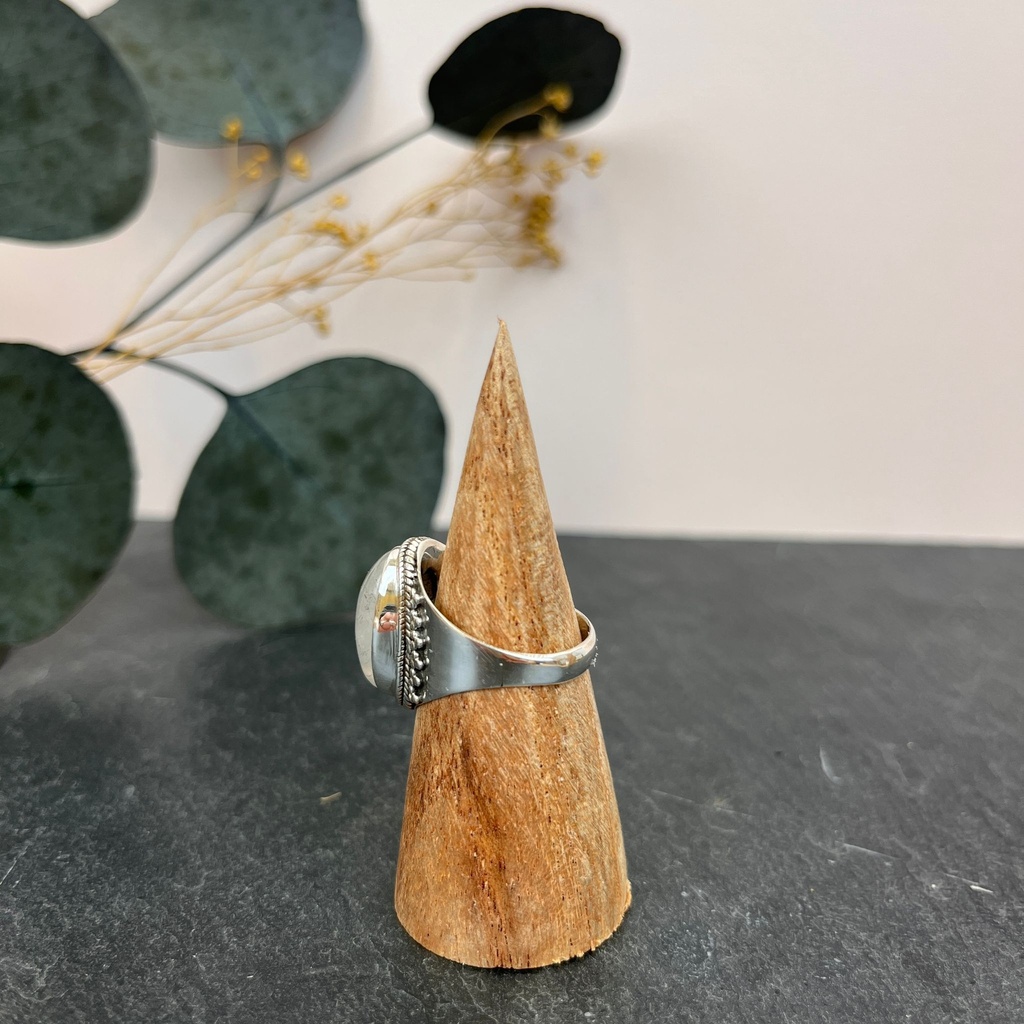 Bague Argent 925 & Pierre de Lune [3017]