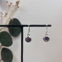 Boucles d'oreilles Argent 925 & Améthyste [1709]