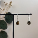 Boucles d'oreilles Argent 925 & Œil de Tigre [1711]