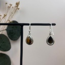 Boucles d'oreilles Argent 925 & Œil de Tigre [1712]