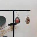 Boucles d'oreilles Argent 925 & Rhodochrosite [1696]