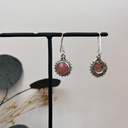 Boucles d'oreilles Argent 925 & Rhodochrosite [1697]