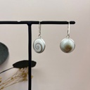 Boucles d'oreilles Argent 925 & Œil de Sainte-Lucie [1701]