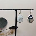 Boucles d'oreilles Argent 925 & Œil de Sainte-Lucie [1702]