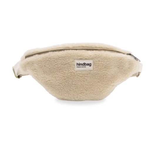 Sac banane 'Olivia' Fourrure Beige - Hindbag