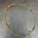 Collier 'Runde' Multicolore - Laiton Doré - Nataraj