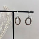 Boucles d'oreilles Argent 925 - Argenté & Rose [1733]