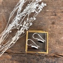 Boucles d'oreilles Argent 925 - Onyx [1725]