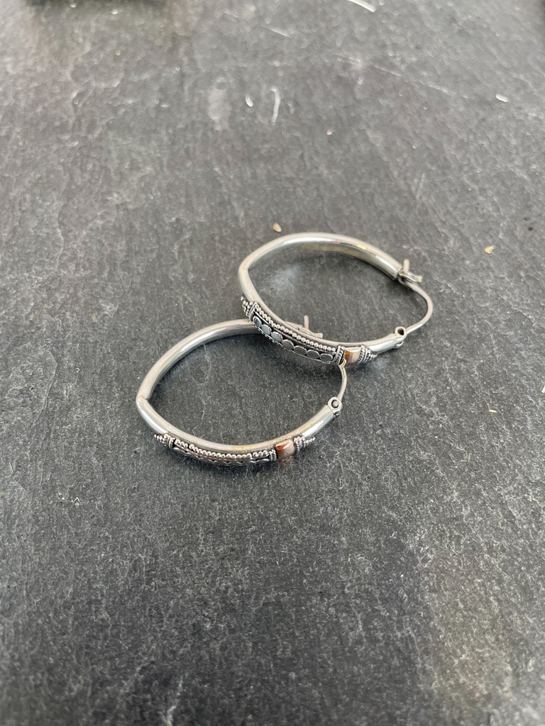 Boucles d'oreilles Argent 925 & Plaqué Or [1751]