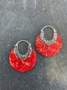 Boucles d'oreilles Argent 925 - Corail [1804]