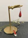 Boucles d'oreilles Argent 925 - Corail [1805]