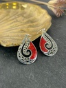Boucles d'oreilles Argent 925 - Corail [1808]