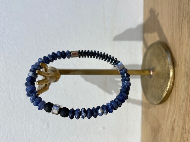 Bracelet Pierres 6mm Médium Lapis-Lazuli & Hématite [Bracelet]