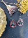 Boucles d'oreilles Argent 925 - Corail [1810]
