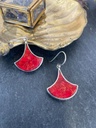 Boucles d'oreilles Argent 925 - Corail [1827]