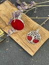 Boucles d'oreilles Argent 925 - Corail [1842]