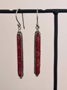 Boucles d'oreilles Argent 925 - Corail [1843]