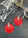Boucles d'oreilles Argent 925 - Corail [1858]