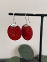 Boucles d'oreilles Argent 925 - Corail [1888]