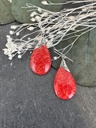 Boucles d'oreilles Argent 925 - Corail [1900]