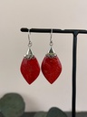 Boucles d'oreilles Argent 925 - Corail [1902]
