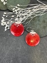 Boucles d'oreilles Argent 925 - Corail [1904]