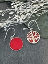 Boucles d'oreilles Argent 925 - Corail [1912]