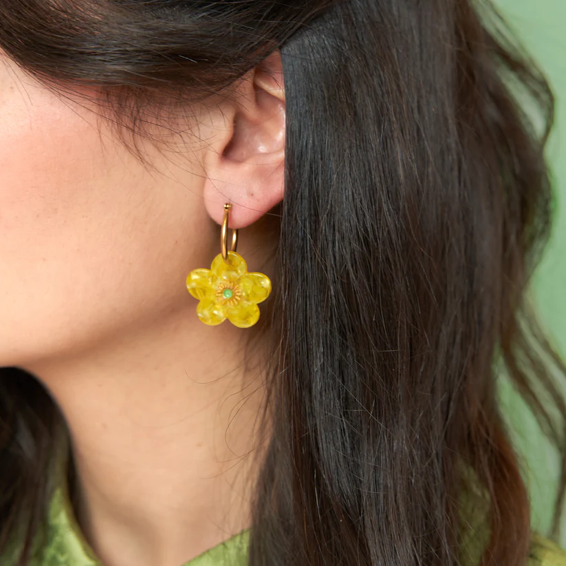 Boucles d'Oreilles 'Bouton d'Or' - Coucou Suzette